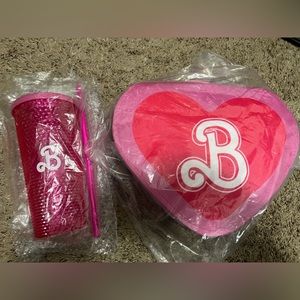 Barbie Movie Blanket and Tumbler